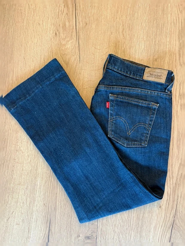 Jean LEVI'S 515 Boot Cut - Azul oscuro descolorido - T.40 - L 88 – photo 5